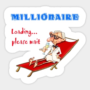 Millionaire loading... please wait Sticker